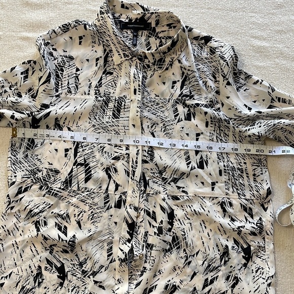 Robert Rodriguez Long Sleeve Abstract Print Buttoned Front Blouse (M) P/4/A1383 - Picture 8 of 10